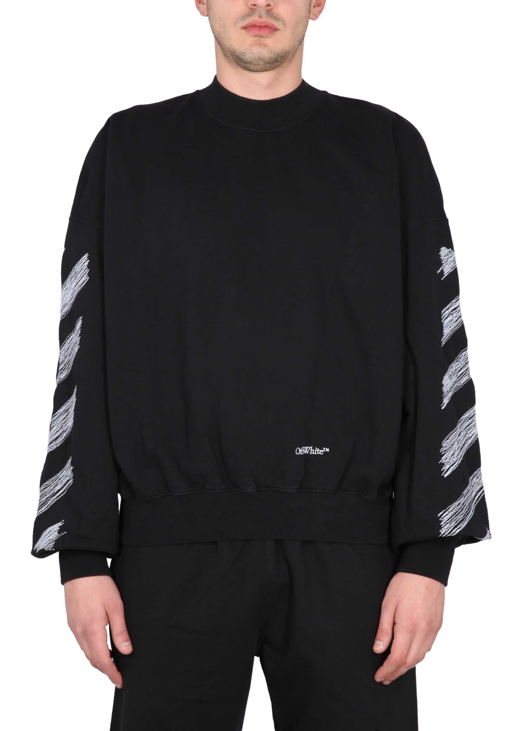 Off-White Scribble Diag Sweatshirt BLACK