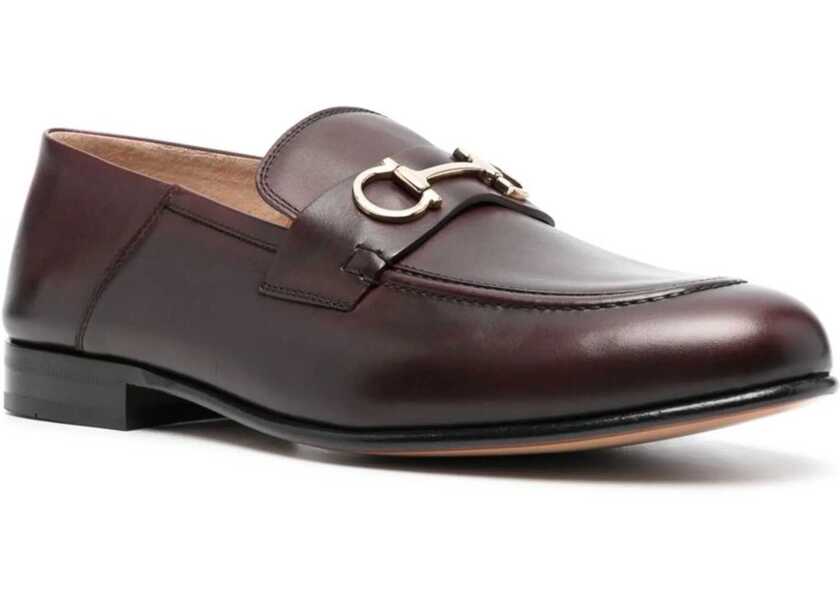 Mocasini Ferragamo Moccasin With Gancini Ornament BROWN Femei (BM 9831947) 2