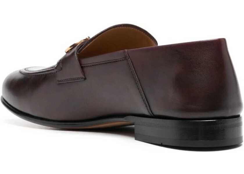 Mocasini Ferragamo Moccasin With Gancini Ornament BROWN Femei (BM 9831947) 3