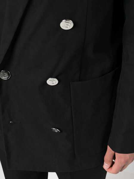 Sacouri Balmain Double-Breasted Jacket BLACK Barbati (BM 9832130) 5