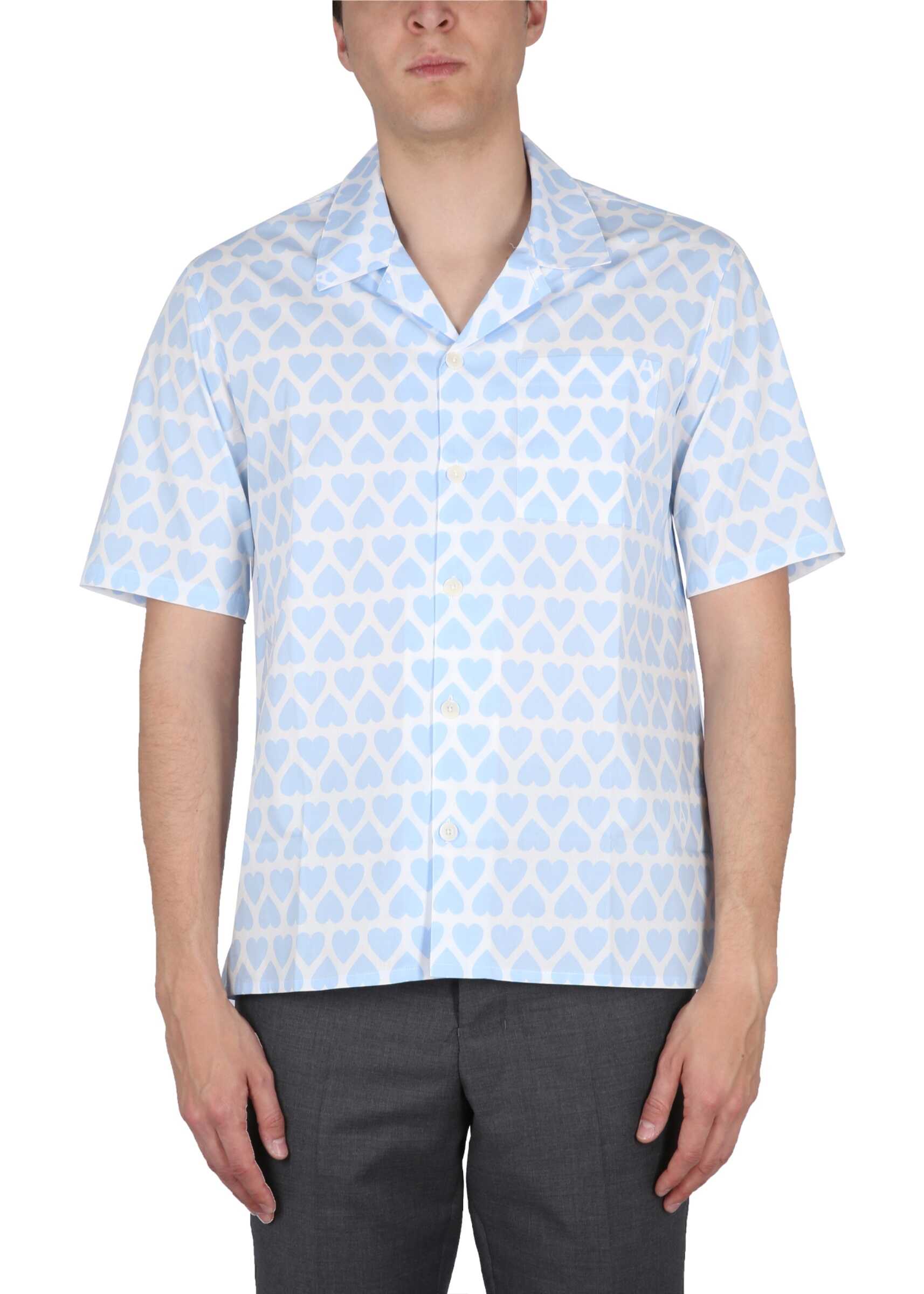 AMI Paris Cotton Shirt BLUE