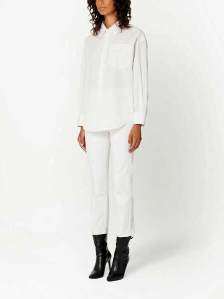 Camasi office AMI Paris Boxy Fit Shirt WHITE Femei (BM 9832175) 3