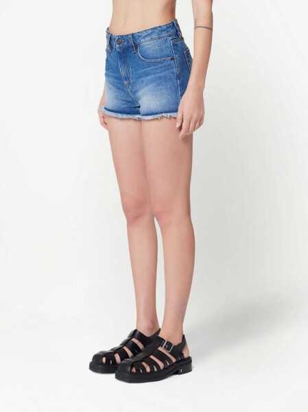 Pantaloni scurti AMI Paris Denim Shorts BLUE Femei (BM 9832178) 3