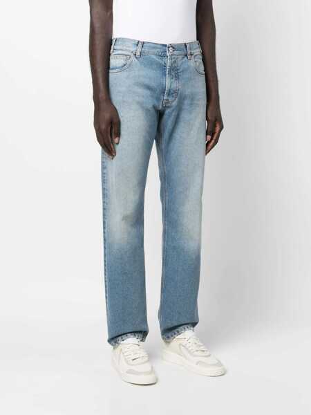 Pantaloni casual Marcelo Burlon Slim Fit Jeans BLUE Barbati (BM 9832184) 3
