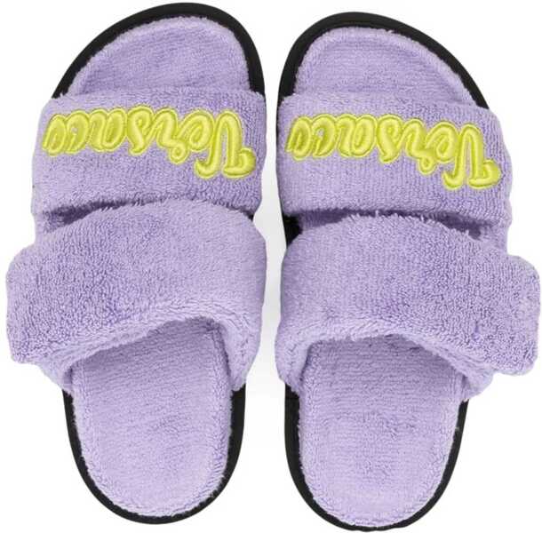 Sandale fara toc Versace Terry Slipper And Embroidery LILAC Fete (BM 9832505) 3