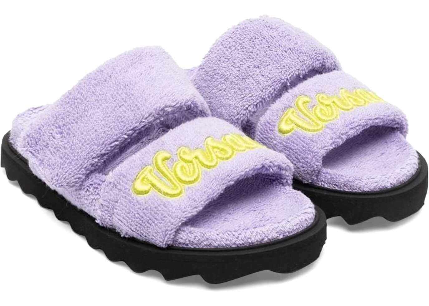 Poze Versace Terry Slipper And Embroidery LILAC