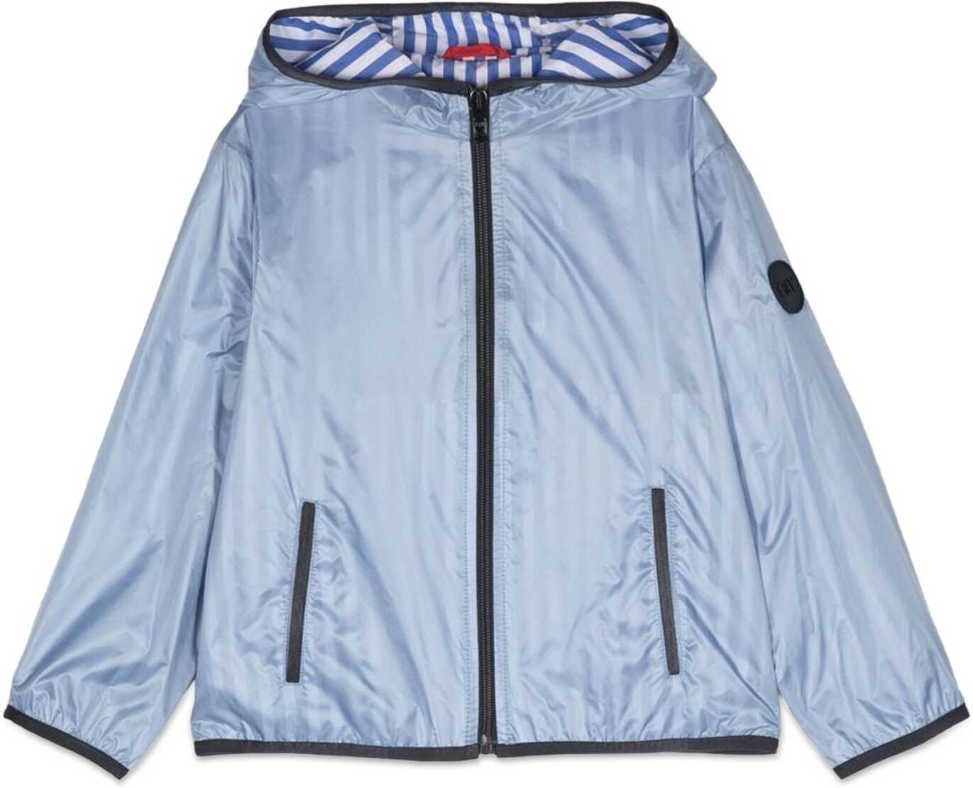 Fay Zipper And Hood Jacket BABY BLUE