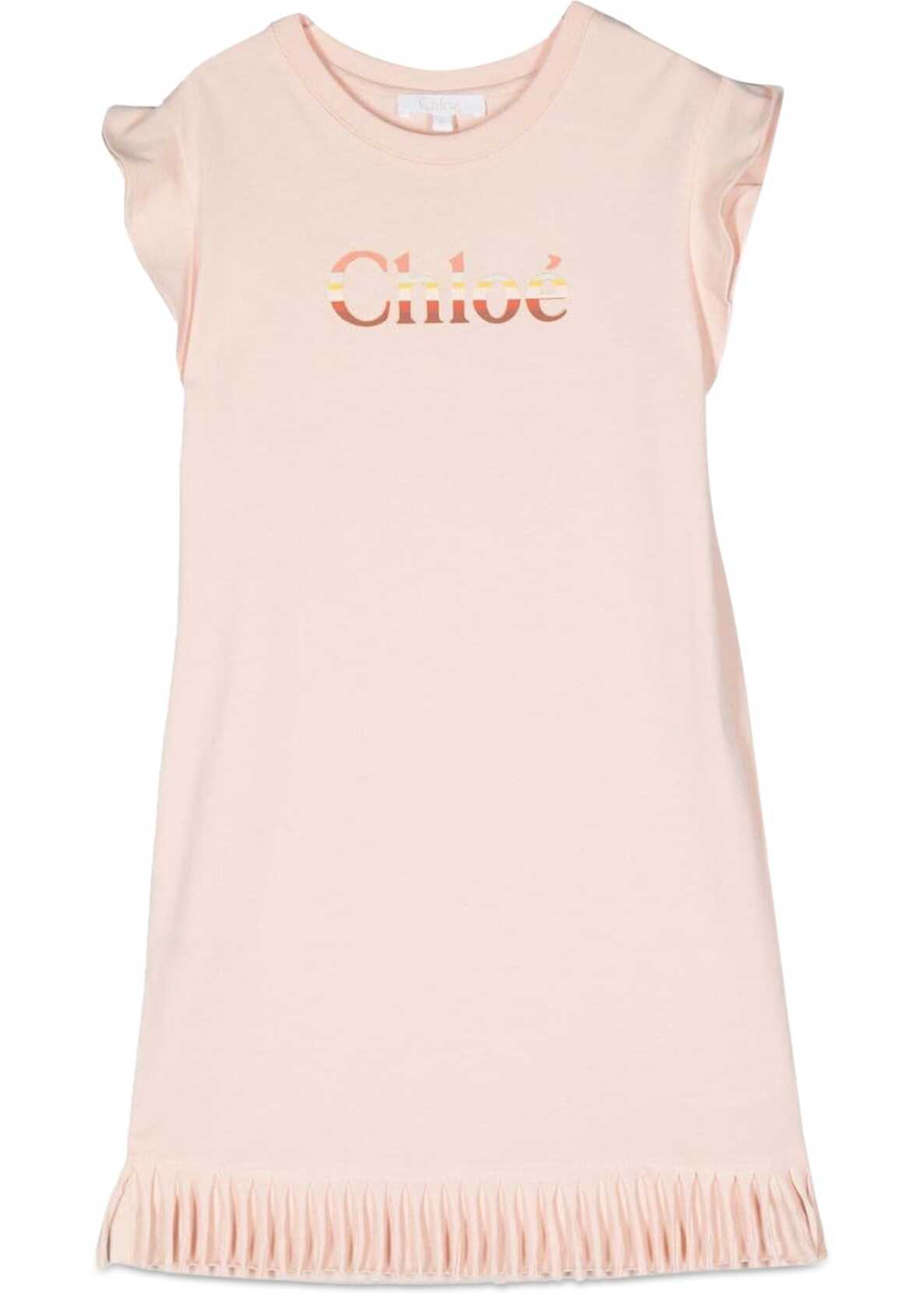 Poze Chloe Mc Logo Dress And Bangs PINK