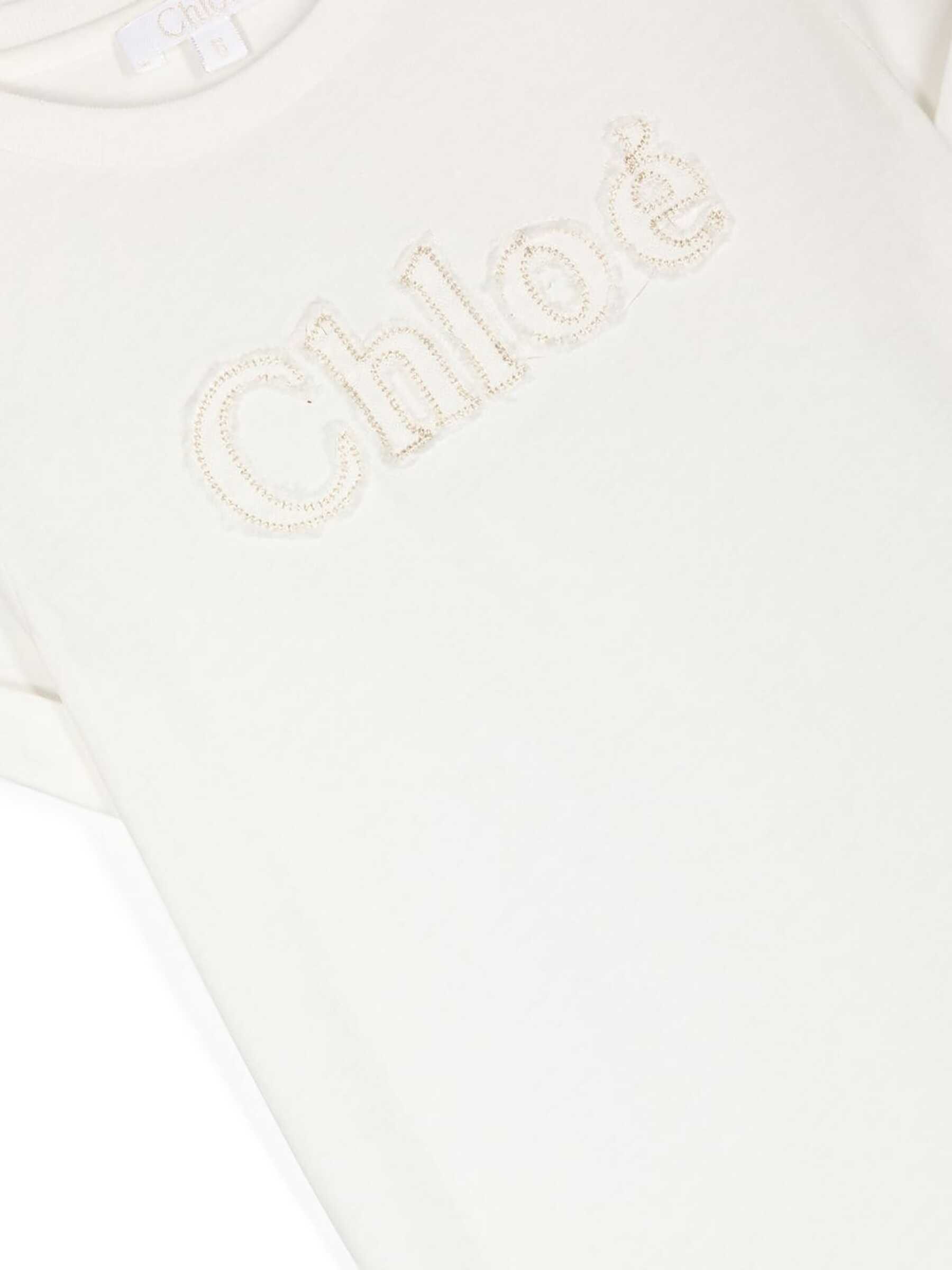 Poze Chloe Mc Logo T-Shirt IVORY