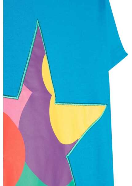 Tricouri Stella McCartney Mc Star T-Shirt Dress AZURE Fete (BM 9832721) 4