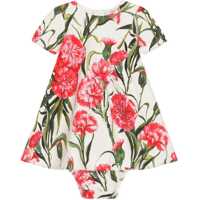 Rochii lungi Carnations Dress With Coulottes Fete
