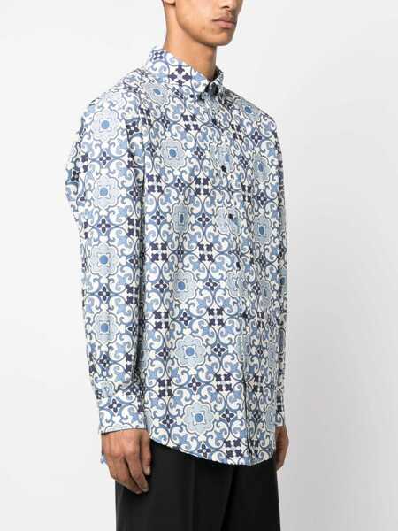 Camasi casual DRLE DE MONSIEUR Faience Shirt BLUE Barbati (BM 9833066) 3