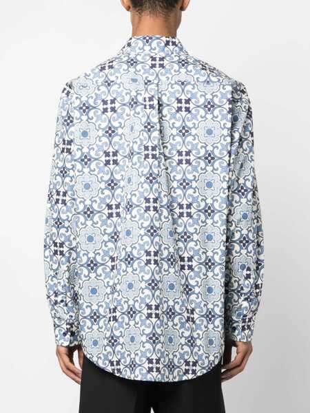 Camasi casual DRLE DE MONSIEUR Faience Shirt BLUE Barbati (BM 9833066) 4