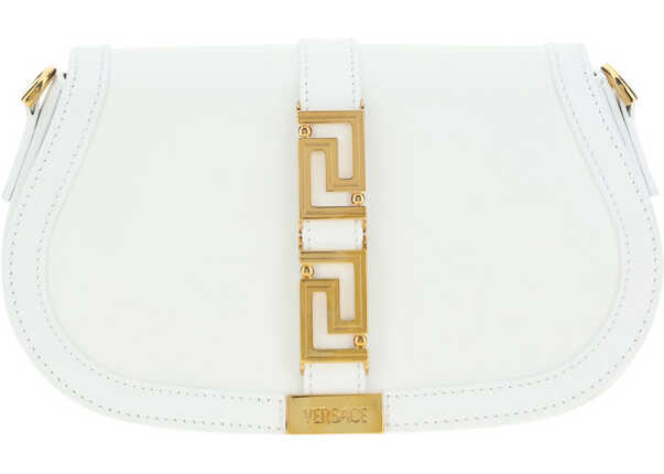 Versace Greca Goddes Shoulder Bag BIANCO OTTICO-ORO VERSACE