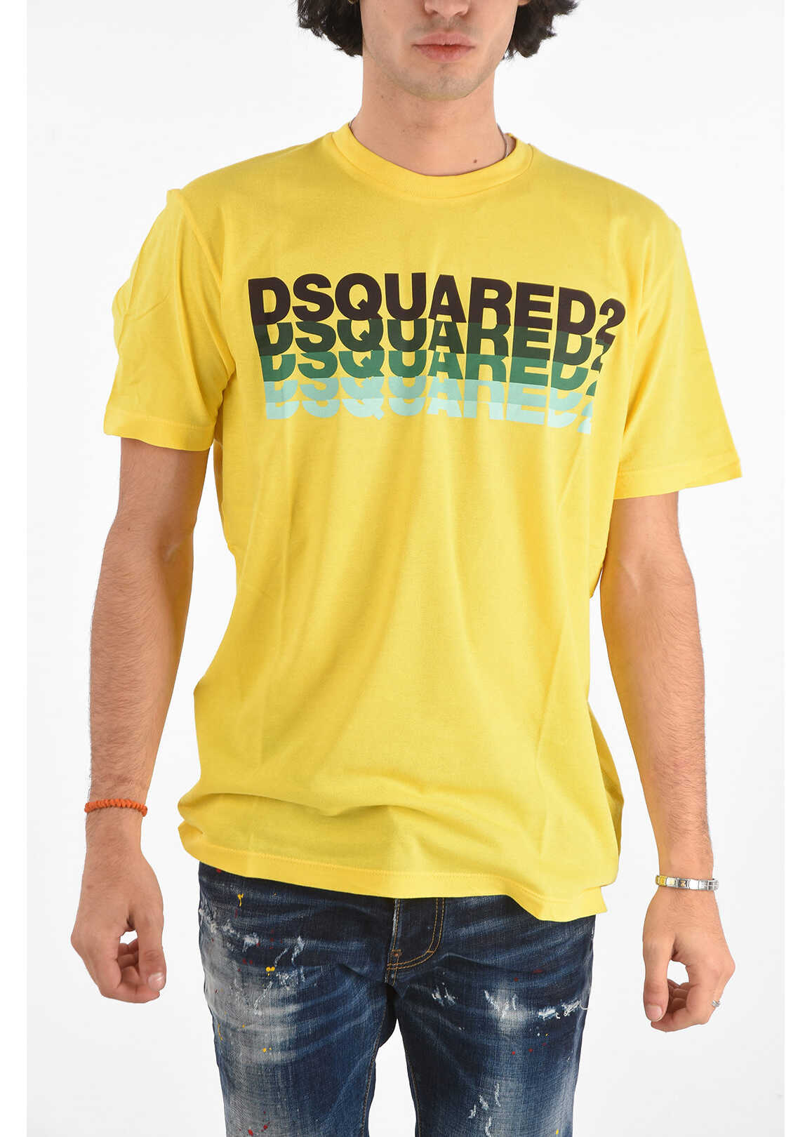 DSQUARED2 Printed Cool Fit T-Shirt* Yellow