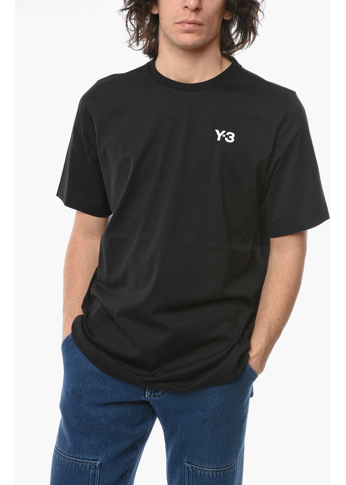 adidas Y-3 Yohji Yamamoto Back Embroidered Crew-Neck T-Shirt* Black