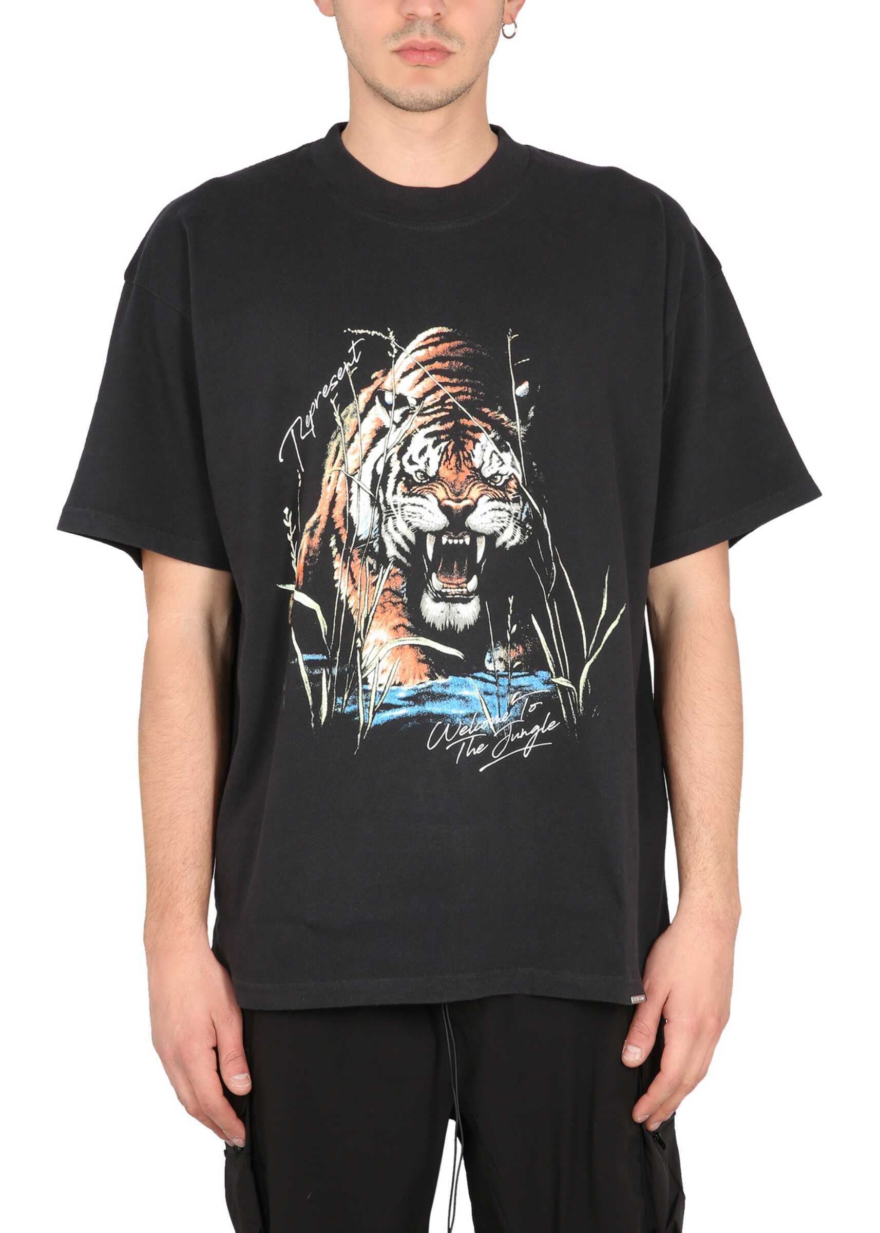 REPRESENT Welcome To The Jungle T-Shirt BLACK