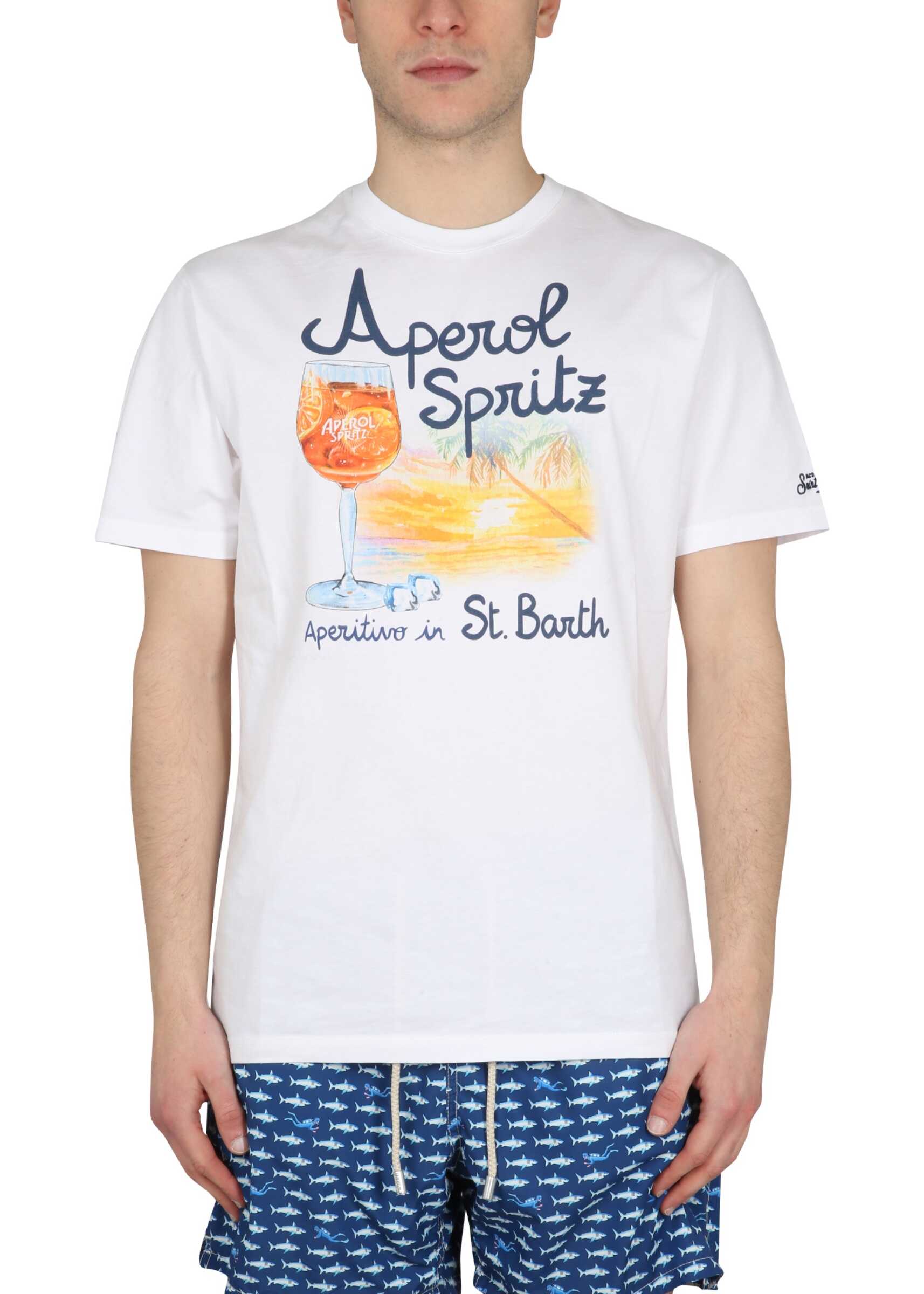 Mc2 Saint Barth Aperol Spritz T-Shirt WHITE