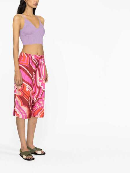 Pantaloni scurti ETRO Silk And Cotton Bermuda Shorts FUCHSIA Femei (BM 9836474) 4