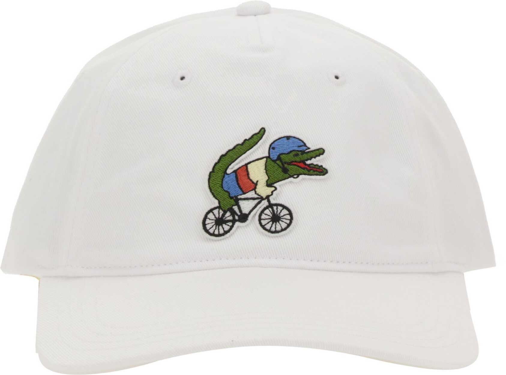 Lacoste Lacoste Baseball Hat X Netflix Sex Education WHITE