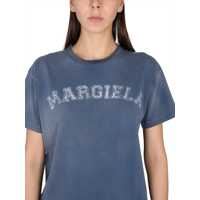 Tricouri Dama - Tricouri Maison Margiela T-Shirt With Logo BLUE Femei (BM 9840290) - B-mall.ro