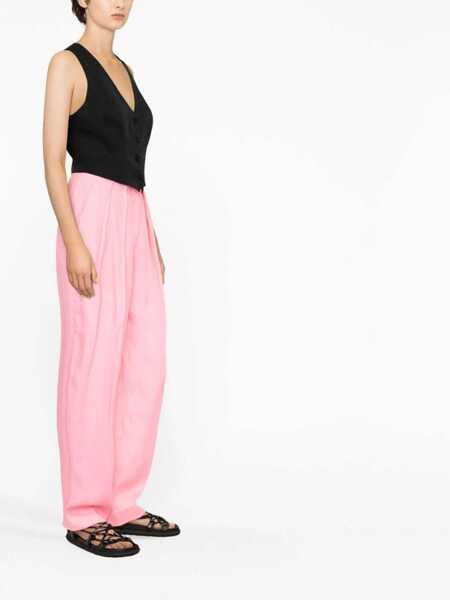 Pantaloni casual Stella McCartney Carrot Fit Pants PINK Femei (BM 9840341) 3