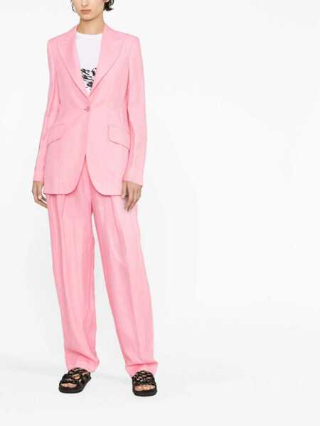 Sacouri Stella McCartney Single-Breasted Blazer PINK Femei (BM 9840344) 2
