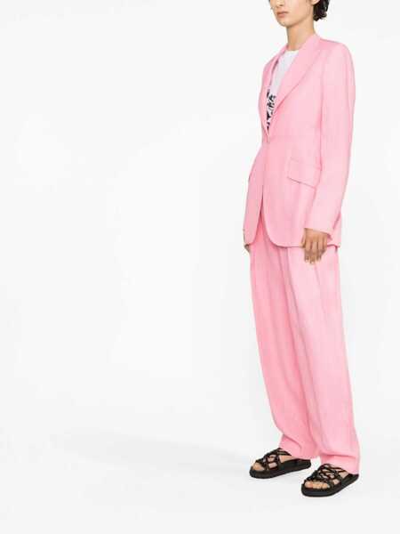 Sacouri Stella McCartney Single-Breasted Blazer PINK Femei (BM 9840344) 3