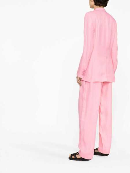 Sacouri Stella McCartney Single-Breasted Blazer PINK Femei (BM 9840344) 4