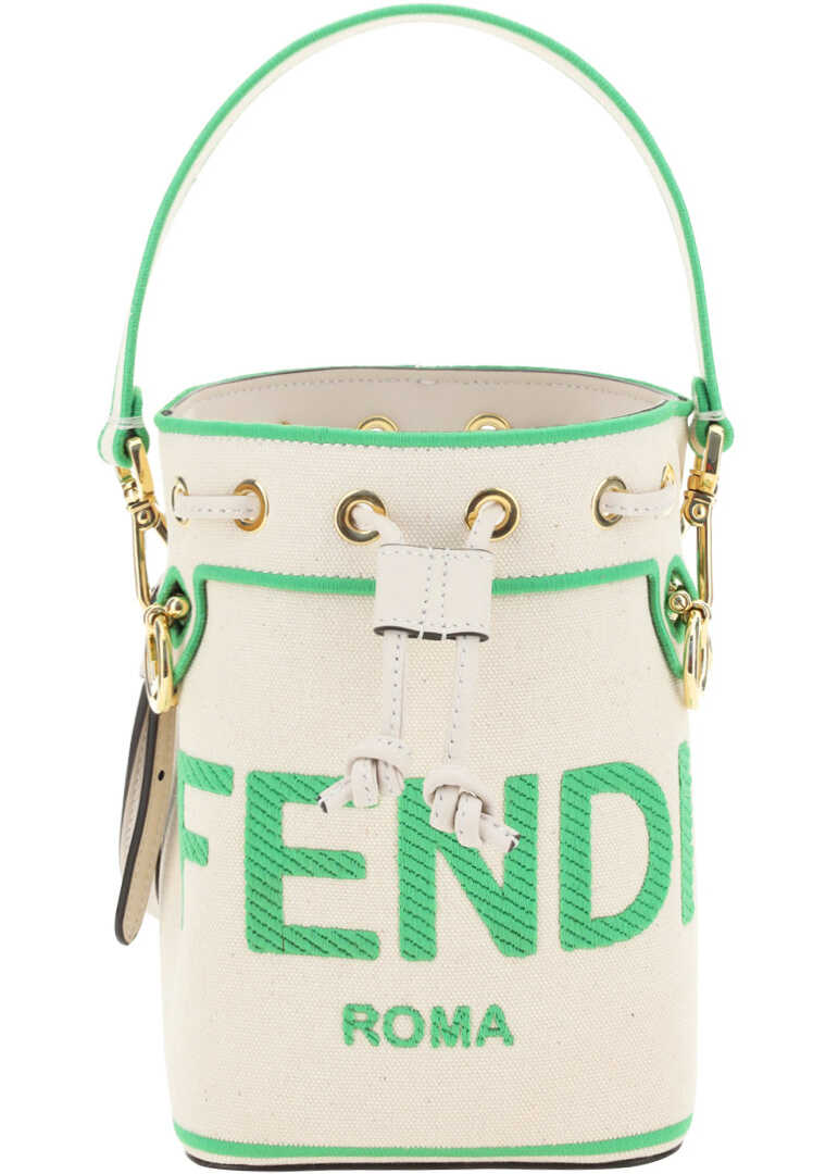 Fendi Mon Tresor Mini Bucket Bag GREZZO+EDAMAME+OS