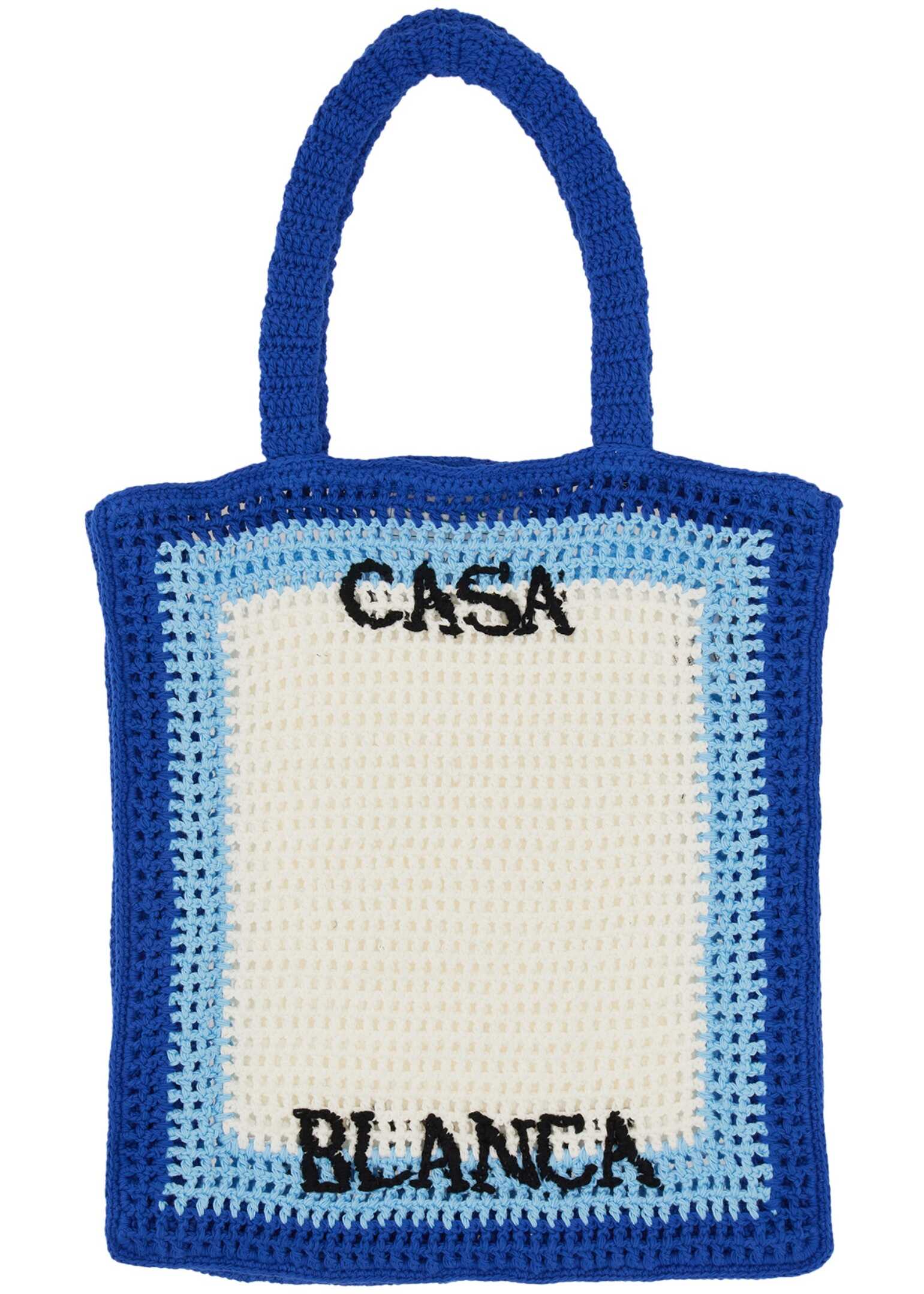 Casablanca Atlantis Crochet Bag BLUE