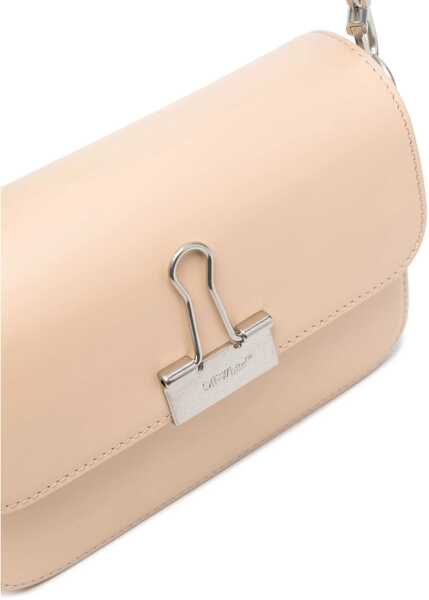 Genti de umar Off-White Small Leather Binder Bag BEIGE Femei (BM 9842120) 4