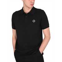 Tricouri Polo pentru Barbati - Tricouri Polo MA.STRUM Polo With Logo BLACK Barbati (BM 9842126) - B-mall.ro
