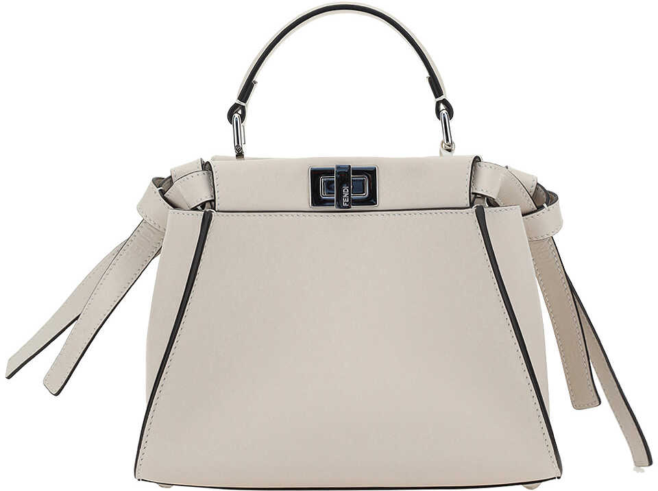 Fendi Peekaboo Mini Hand Bag LATTE+PALLADIO