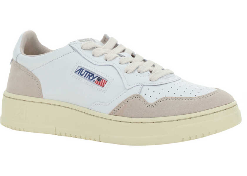 Sneakers AUTRY Medalist Low Sneakers LEATHER/SUEDE WHITE Femei (BM 9842315) 2
