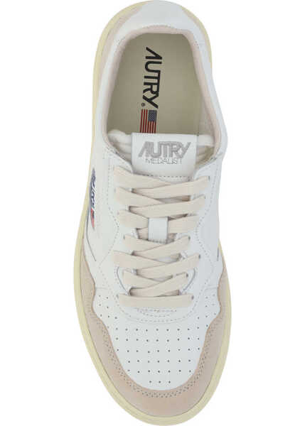 Sneakers AUTRY Medalist Low Sneakers LEATHER/SUEDE WHITE Femei (BM 9842315) 4