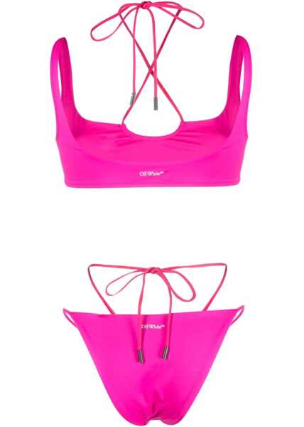 Costume de baie 2 piese Off-White Costume With Laces MULTICOLOUR Femei (BM 9842651) 2