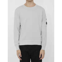 Hanorace Putty-Colored Cotton Fleece Sweatshirt Barbati