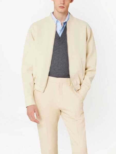 Jachete AMI Paris Jacket With Zip IVORY Barbati (BM 9844190) 3