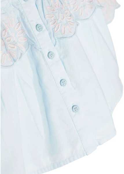 Topuri Stella McCartney Top Square Neckline Mc BABY BLUE Fete (BM 9844346) 3