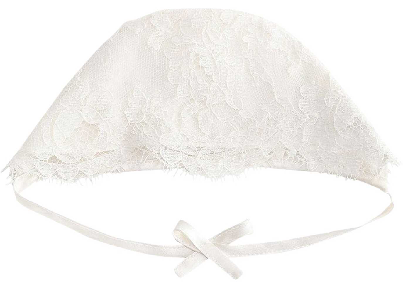 Poze Dolce & Gabbana Baptism Bonnet WHITE