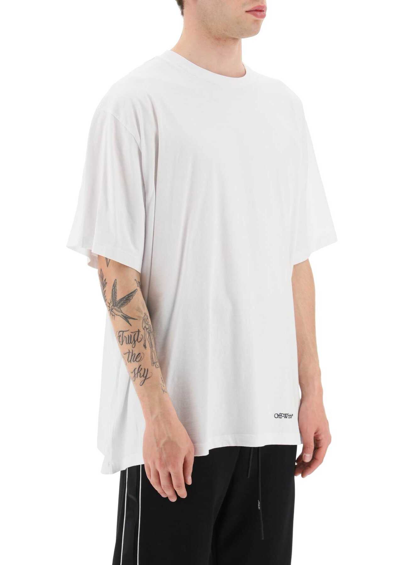 Off-White Scribble Diag Oversized T-Shirt WHITE BLACK