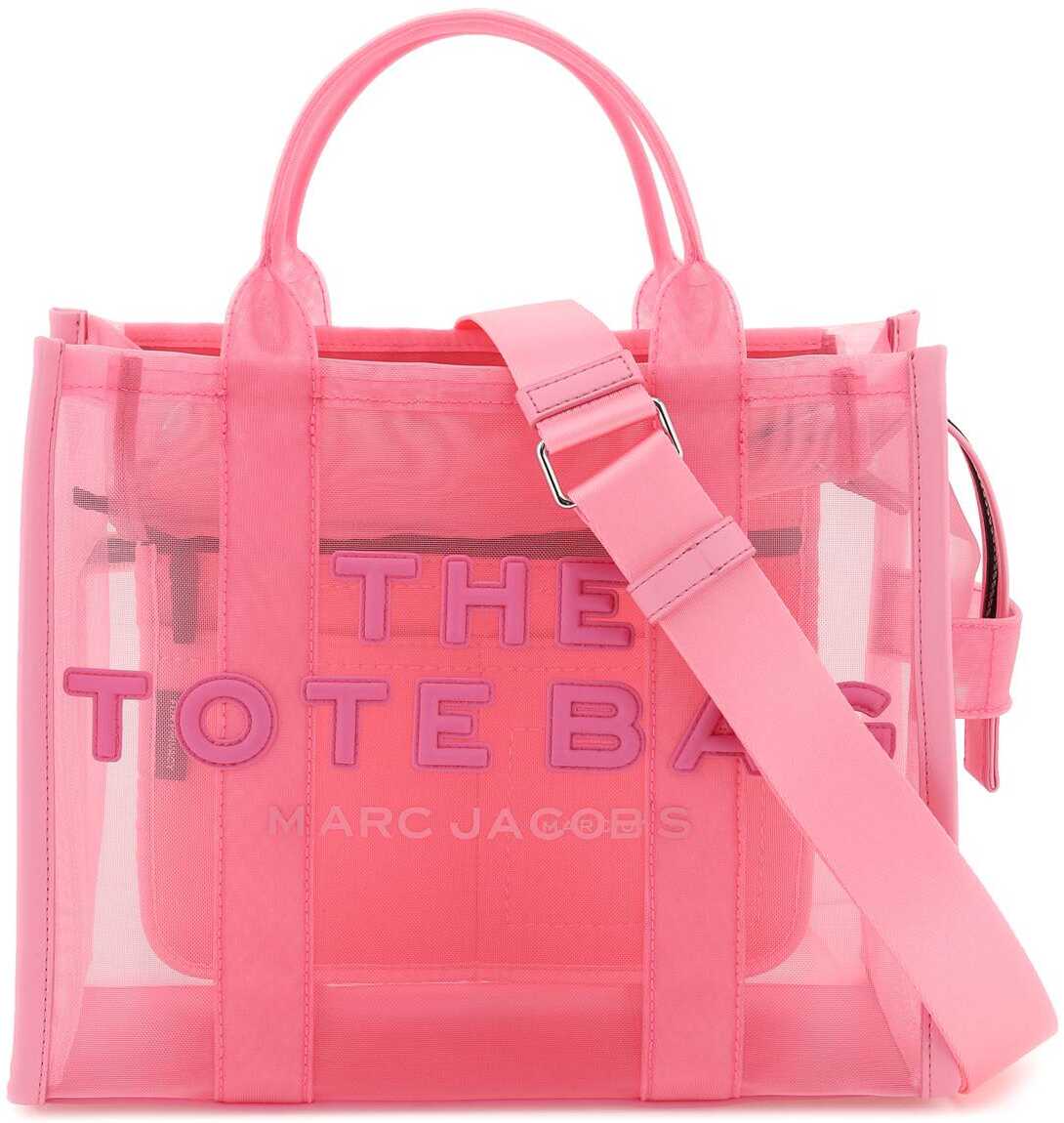 Marc Jacobs \'The Mesh Medium\' Tote Bag CANDY PINK