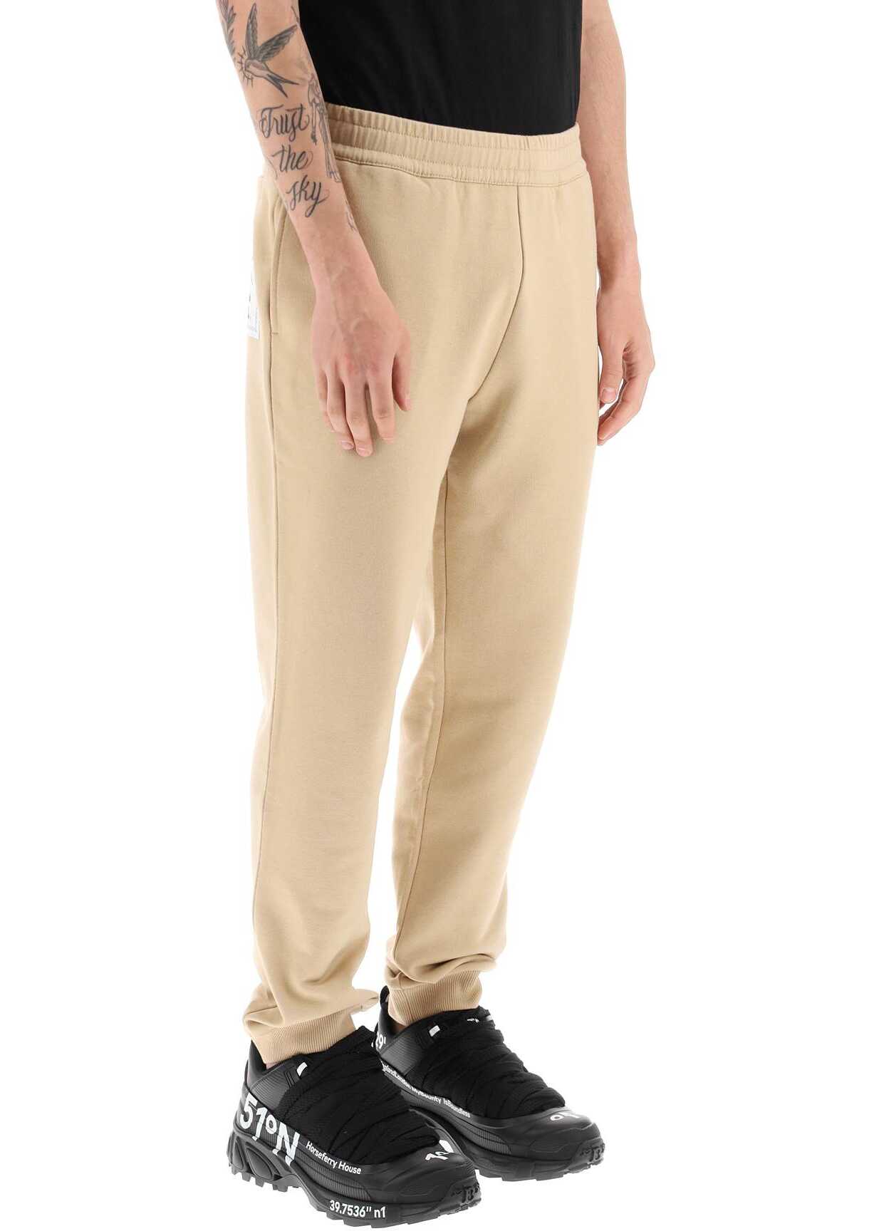 Burberry Cotton Sweatpants With Prorsum Label SOFT FAWN