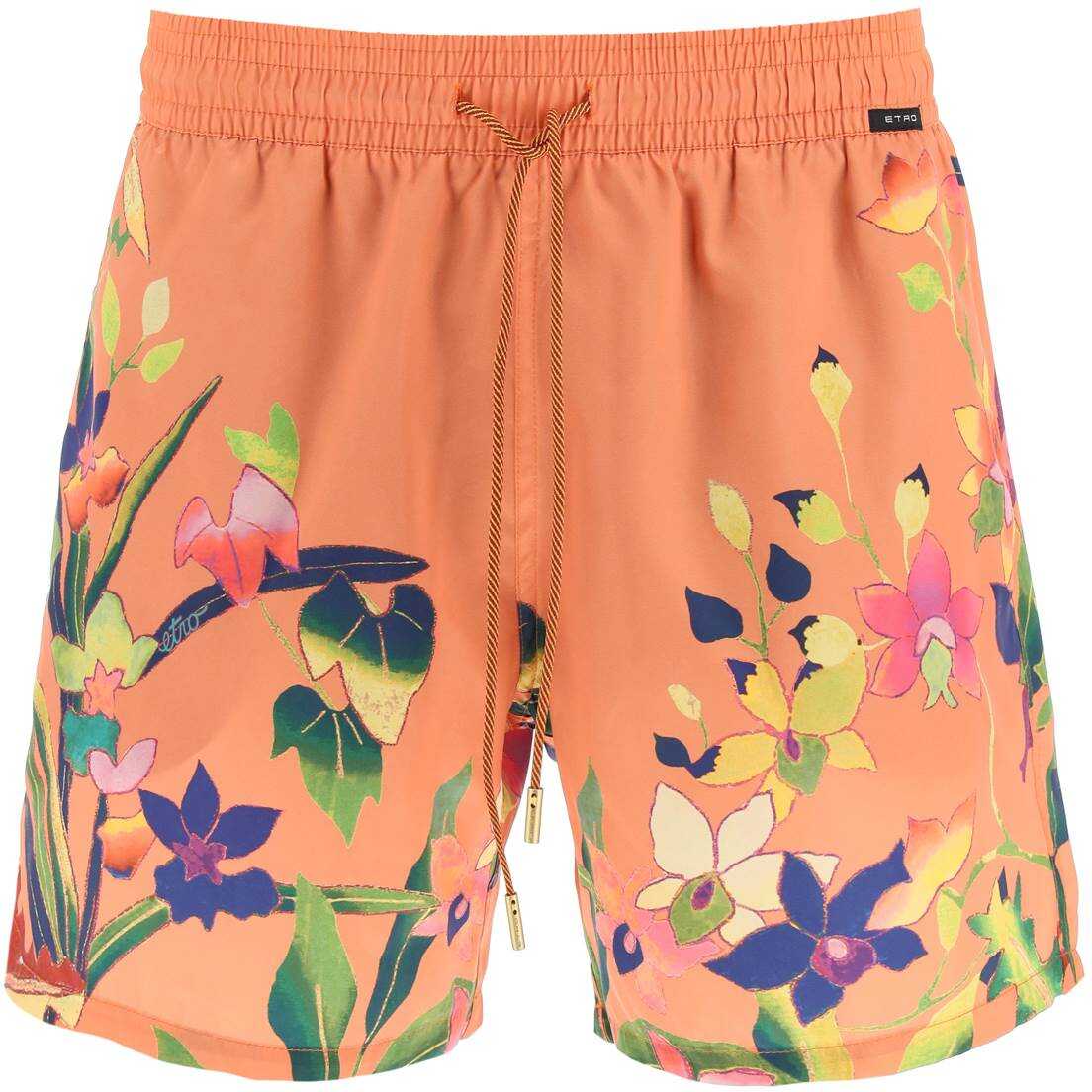 ETRO Floral Print Swimtrunks ARANCIO