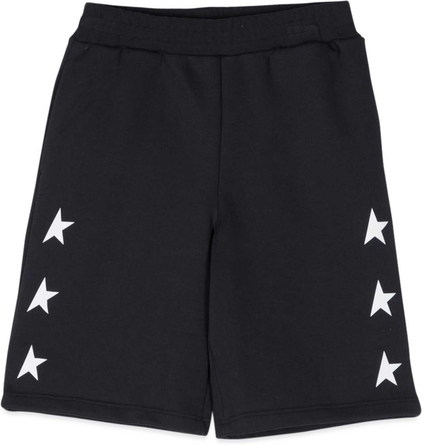 Golden Goose Multistar Fleece Shorts BLUE