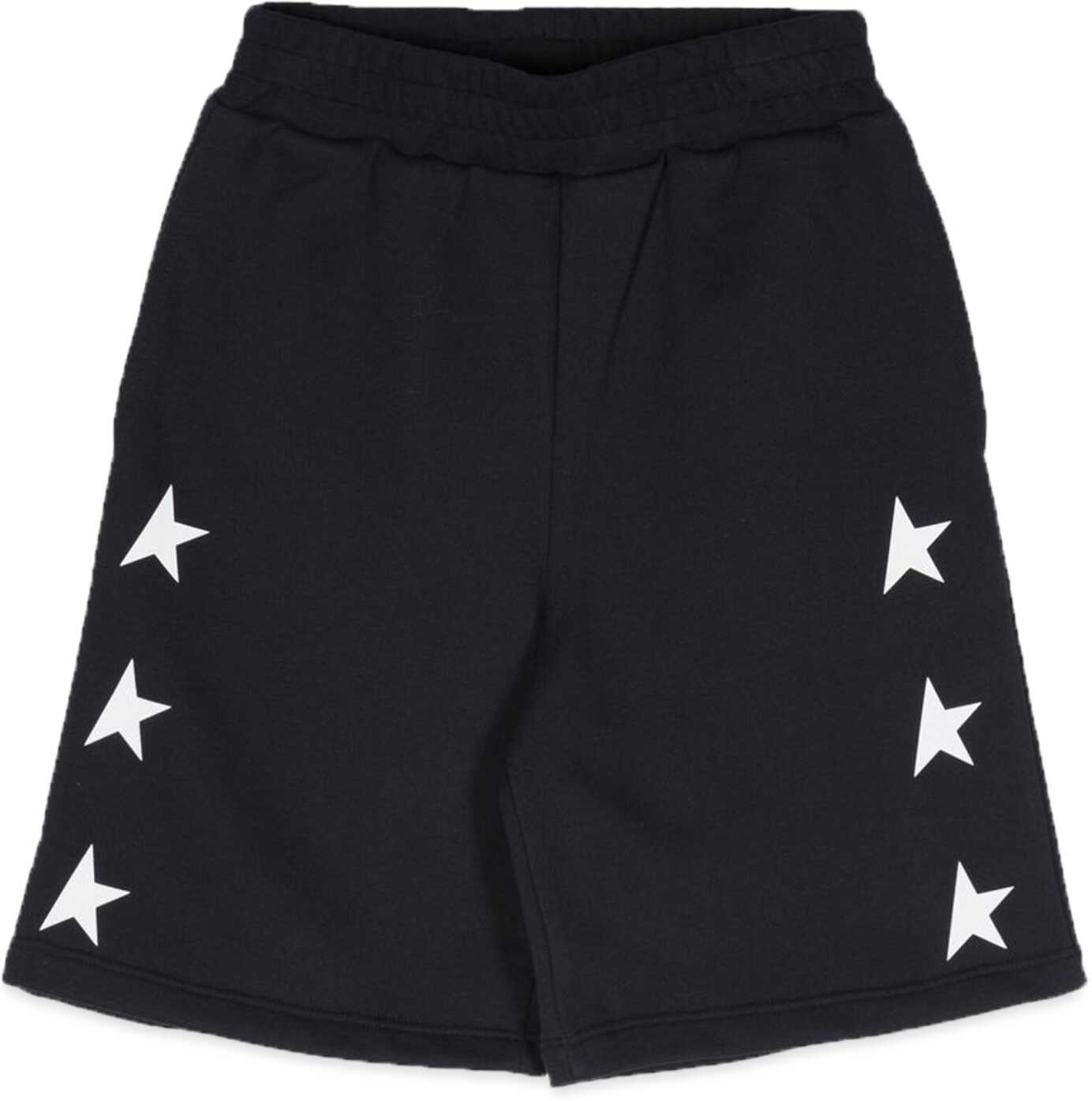 Golden Goose Multistar Fleece Shorts BLUE