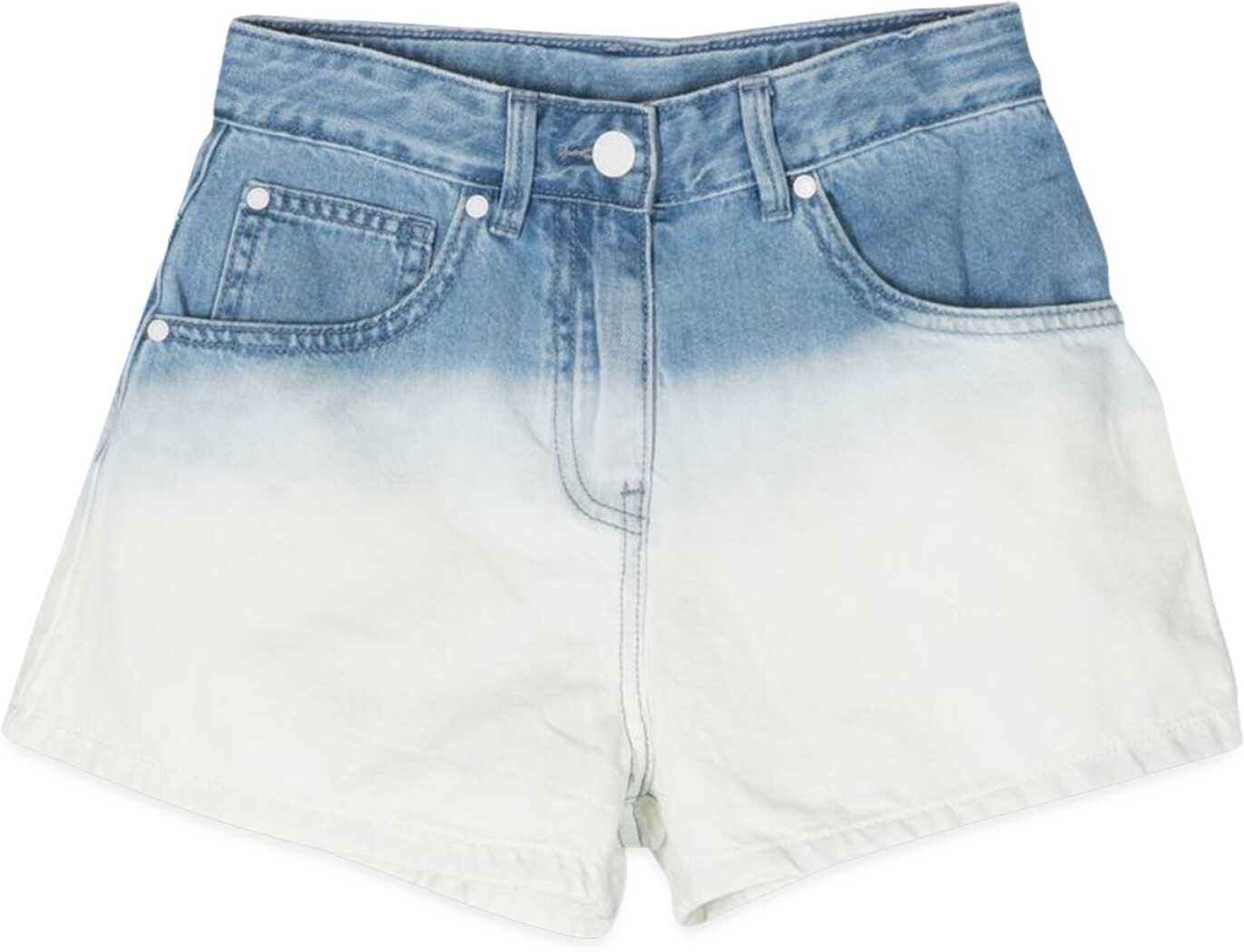 Stella McCartney Shaded Denim Shorts MULTICOLOUR