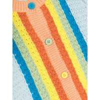 Pulovere pentru Fete - Cardigane Stella McCartney Cardigan Borders Colorful Stripes MULTICOLOUR Fete (BM 9847808) - B-mall.ro