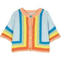 Cardigane Cardigan Borders Colorful Stripes Fete